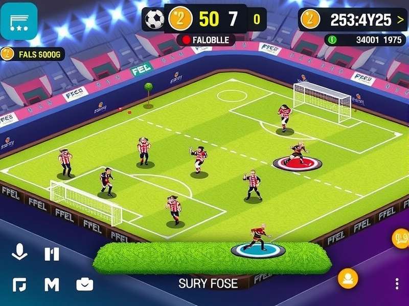 FC Mobile gameplay screenshot showing a stunning in-game goal celebration