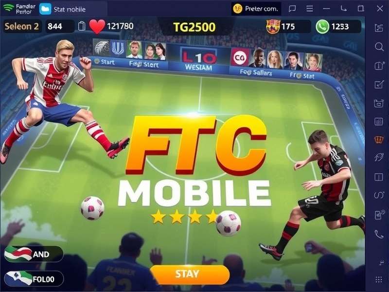 FC Mobile Beta gameplay screenshot showing advanced graphics and UI