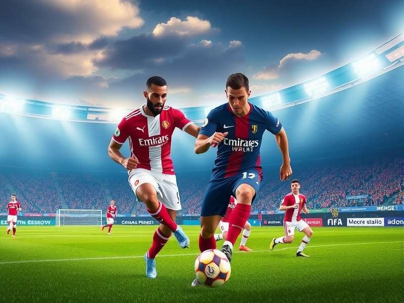 FC Mobile gameplay screenshot showing realistic football action