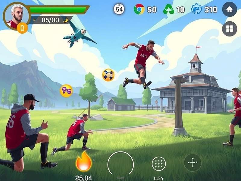 FC Mobile PC gameplay showing enhanced graphics and controls