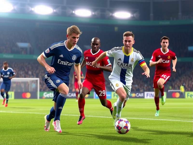 FC Mobile gameplay screenshot showing intense match action