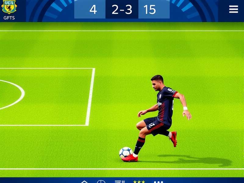 FC Mobile App gameplay screenshot showing intense match action