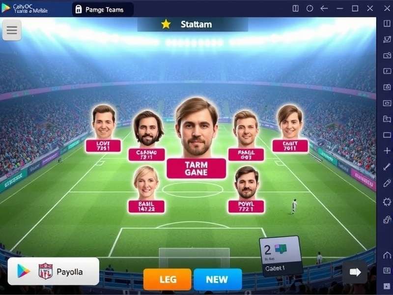 Visual diagram of FC Mobile player chemistry links showing green and orange connections