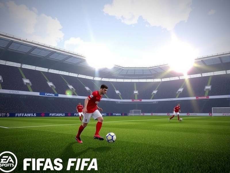 FC Mobile gameplay screenshot showing a football match