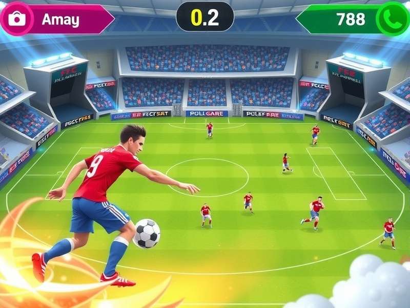 FC Mobile gameplay on a smartphone showing a high-rated team