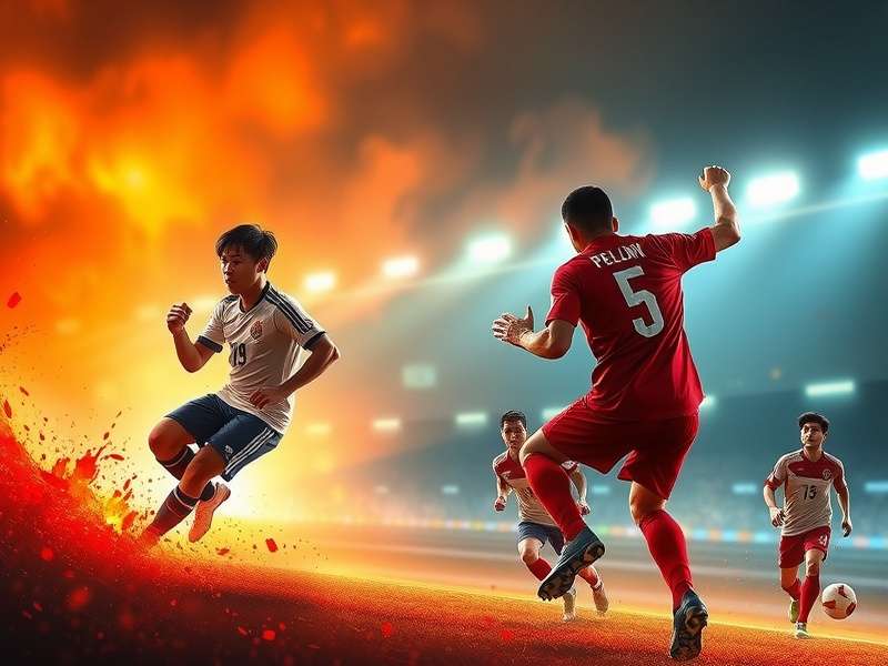 Vietnamese FC Mobile players competing in a tournament with intense focus