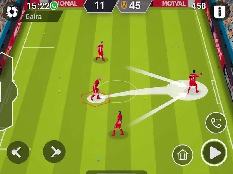 FC Mobile gameplay screenshot showing intense match action