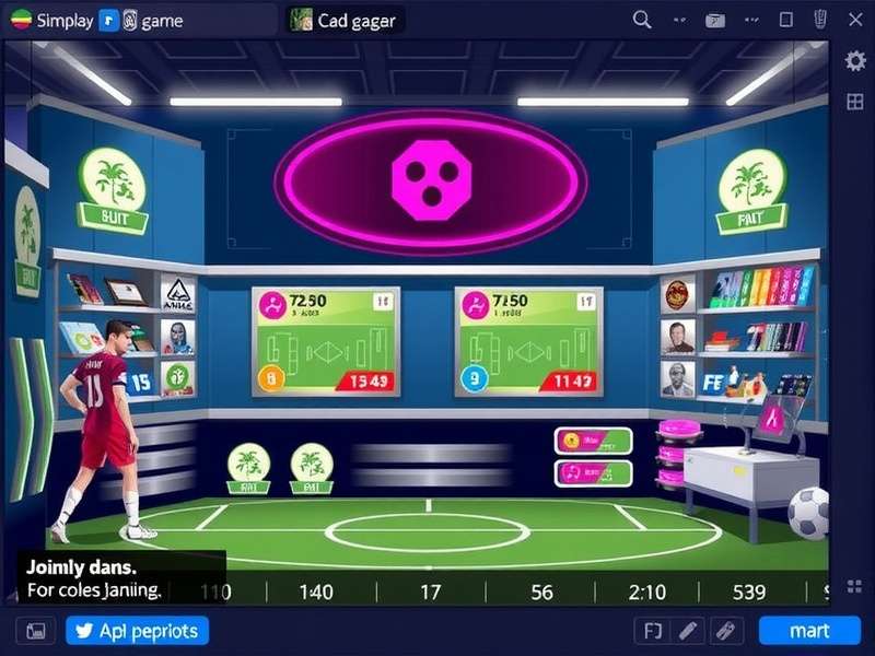 Strategic view of a mobile football game interface showing player cards and store options