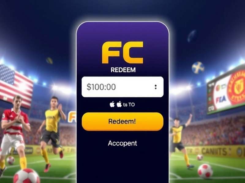 FC Mobile Redeem Code Interface showing reward redemption