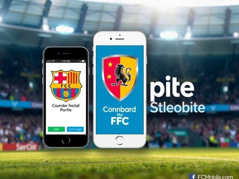 FC Mobile character showcase featuring star players