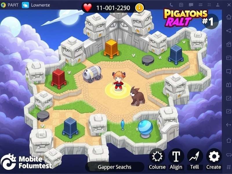 EA Sports FC Mobile gameplay on a smartphone showing a vibrant match scene