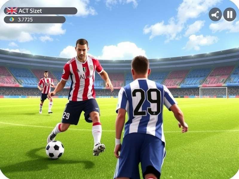 EA Sports FC Mobile gameplay screenshot showing tactical formation