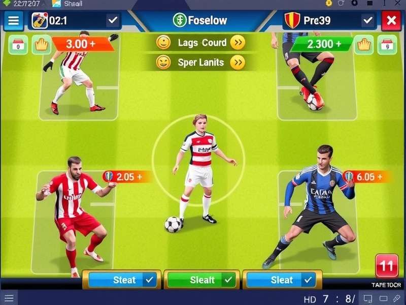 FC Mobile Free Play strategy session on mobile phone