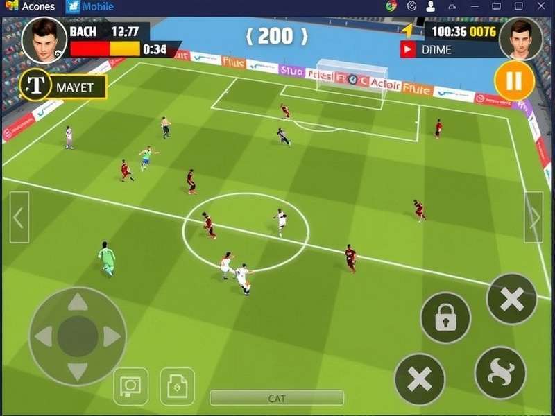 FC Mobile 2024 gameplay screenshot showing realistic graphics and interface