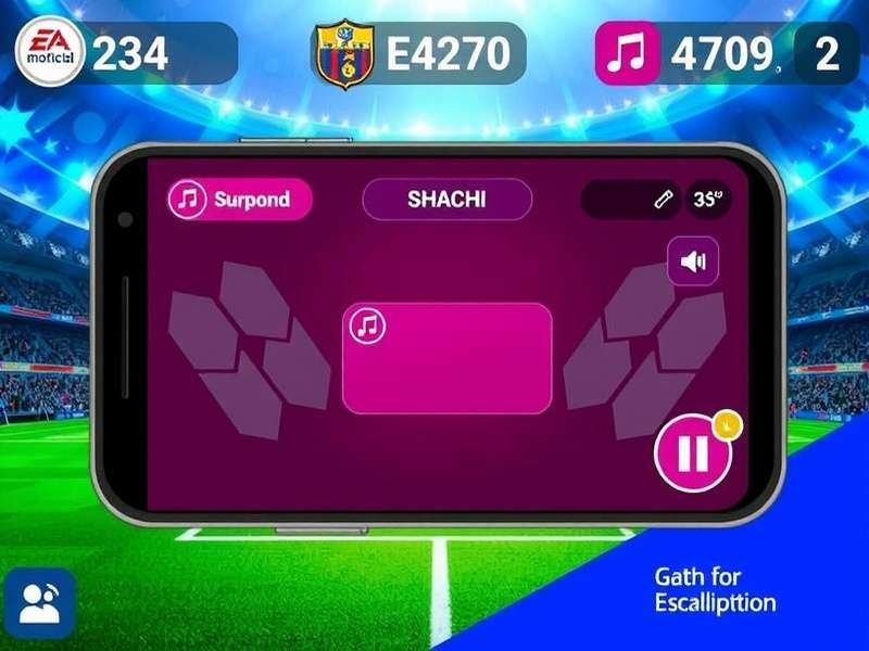 EA FC Mobile App gameplay screenshot showing intense football action