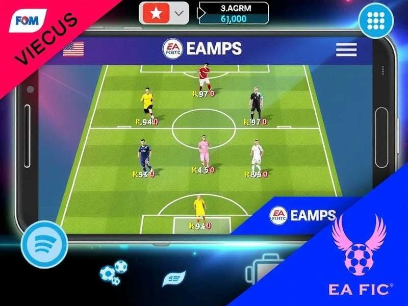 EA FC Mobile gameplay on a smartphone screen