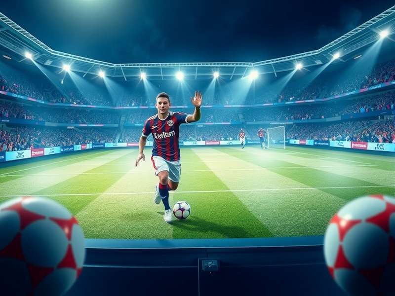 FC Mobile gameplay screenshot showing a football match