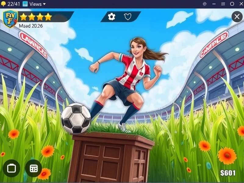 FC Mobile gameplay on PC showing realistic graphics