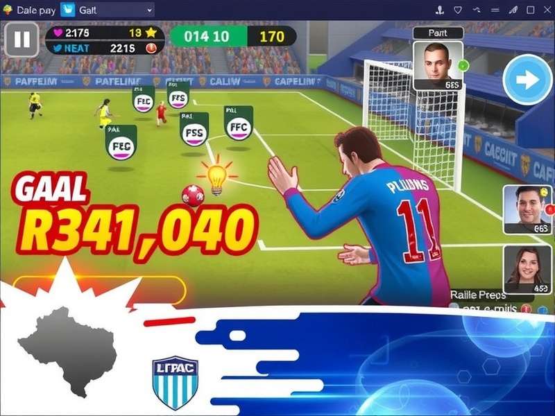 FC Mobile Game running smoothly on PC with enhanced graphics
