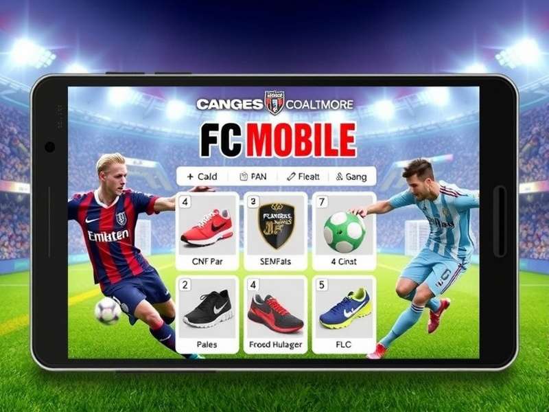 FC Mobile Webstore interface showing player packs and store offers