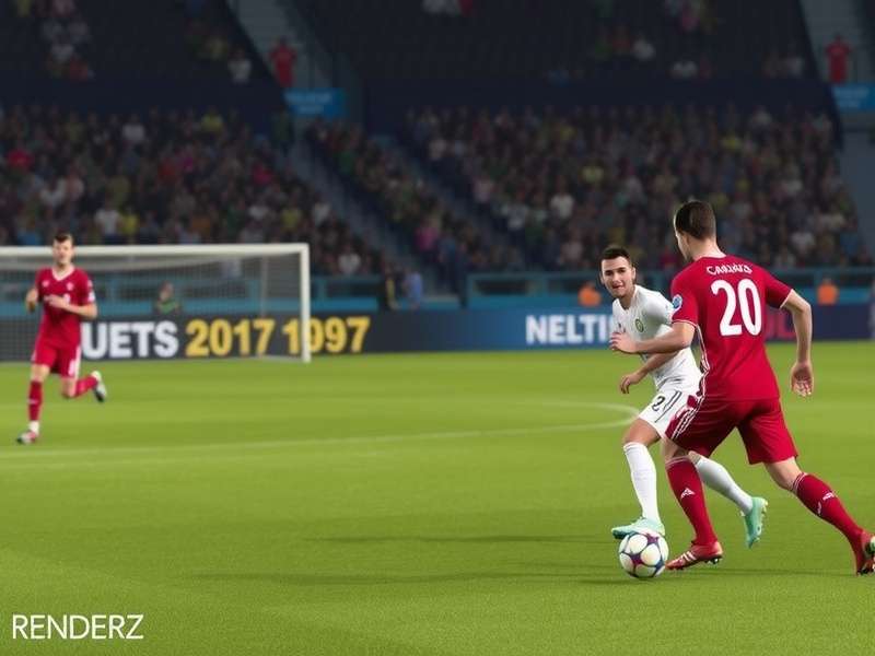 FC Mobile gameplay screenshot showing advanced tactical formation