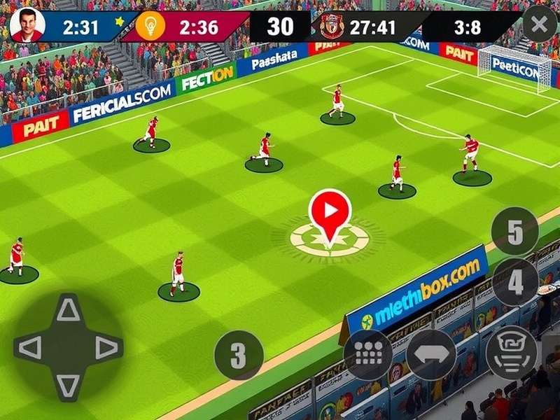 FC Mobile gameplay showing advanced tactics and player positioning