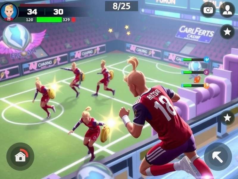 EA Sports FC Mobile tactical interface showing formation and player instructions