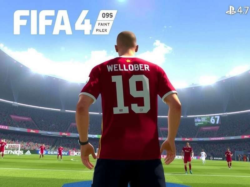 FC Mobile gameplay on smartphone showing football match