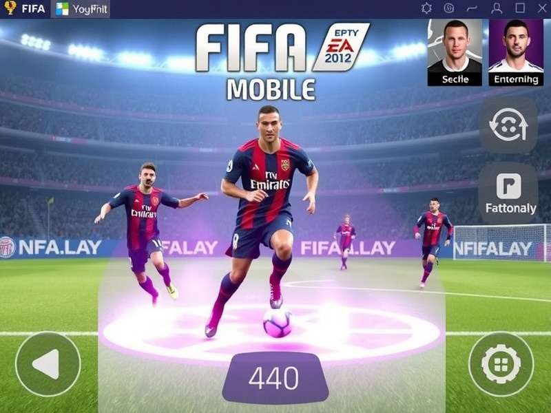 FC Mobile gameplay screenshot showing a match between top clubs with Indian player cards