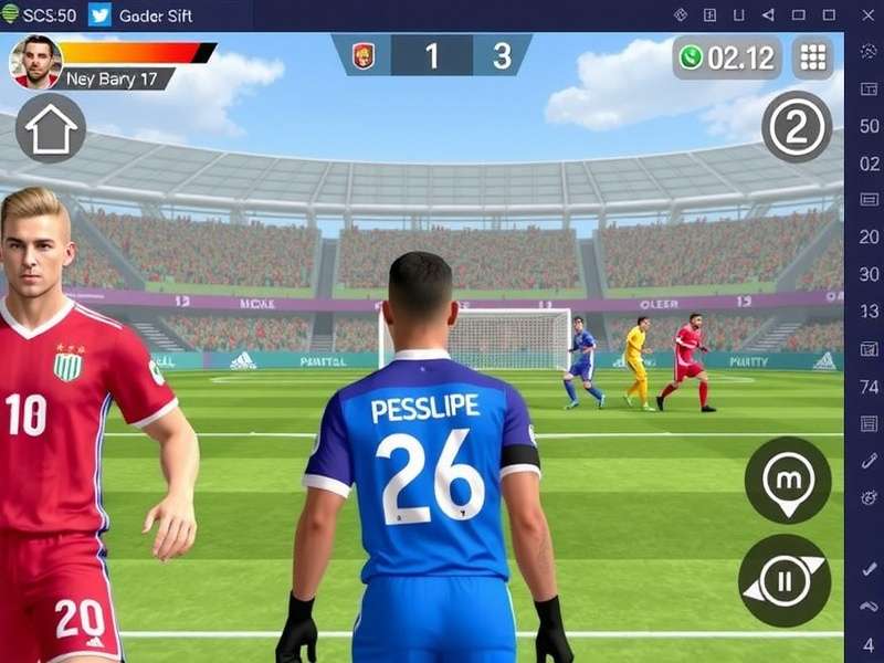 FC Mobile gameplay action on mobile screen