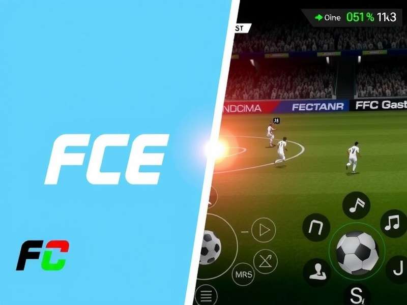 FC Mobile APK gameplay screenshot showing football action on mobile device
