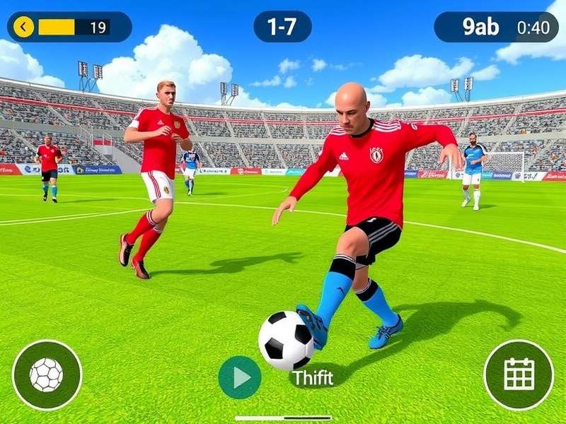 FC Mobile gameplay action shot featuring Indian players in ultimate team kits