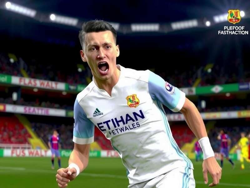 EA Sports FC Mobile Download hero image showing football gameplay on mobile